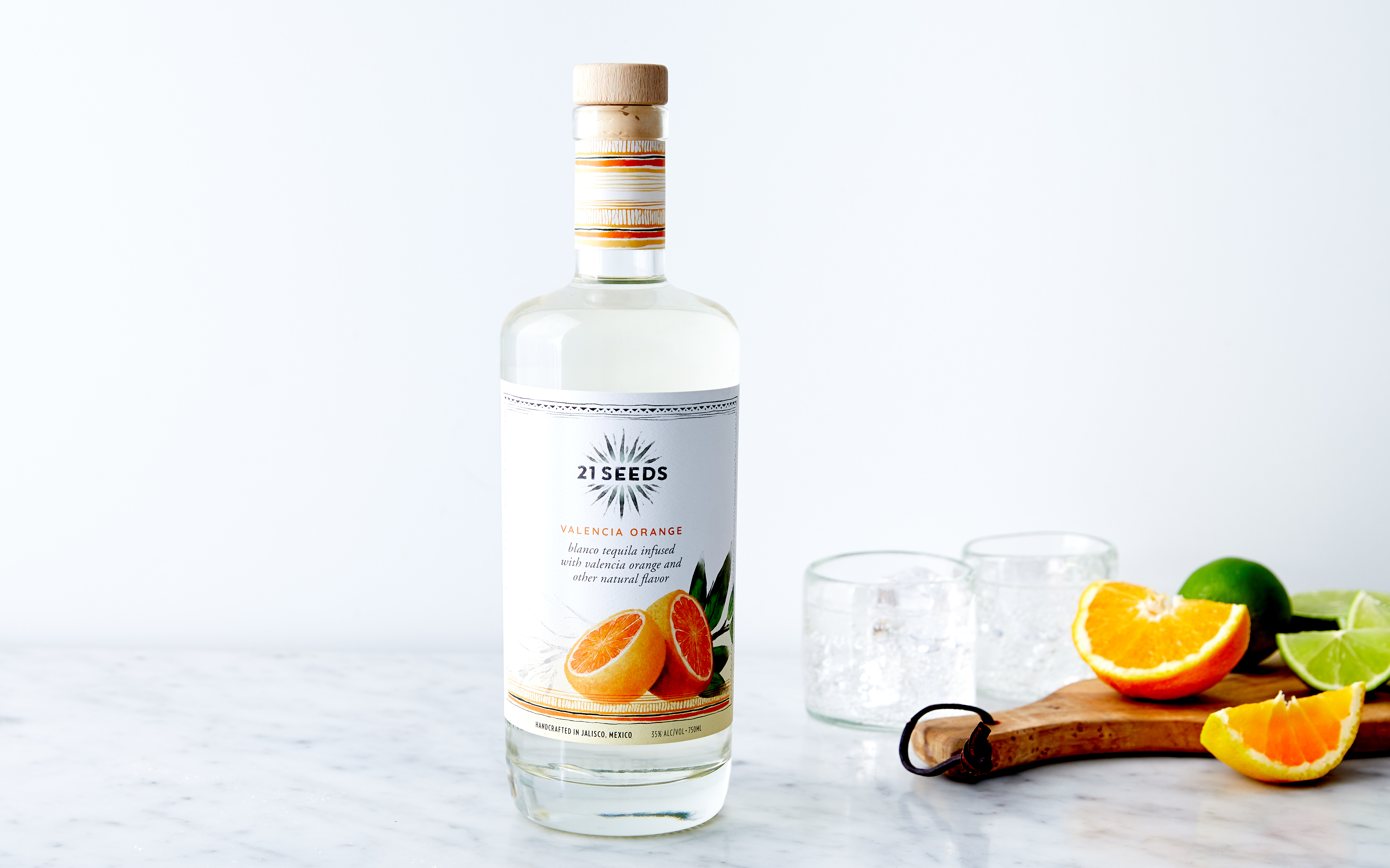 Blanco Tequila Infused with Valencia Orange 21SEEDS SF Bay Good Eggs